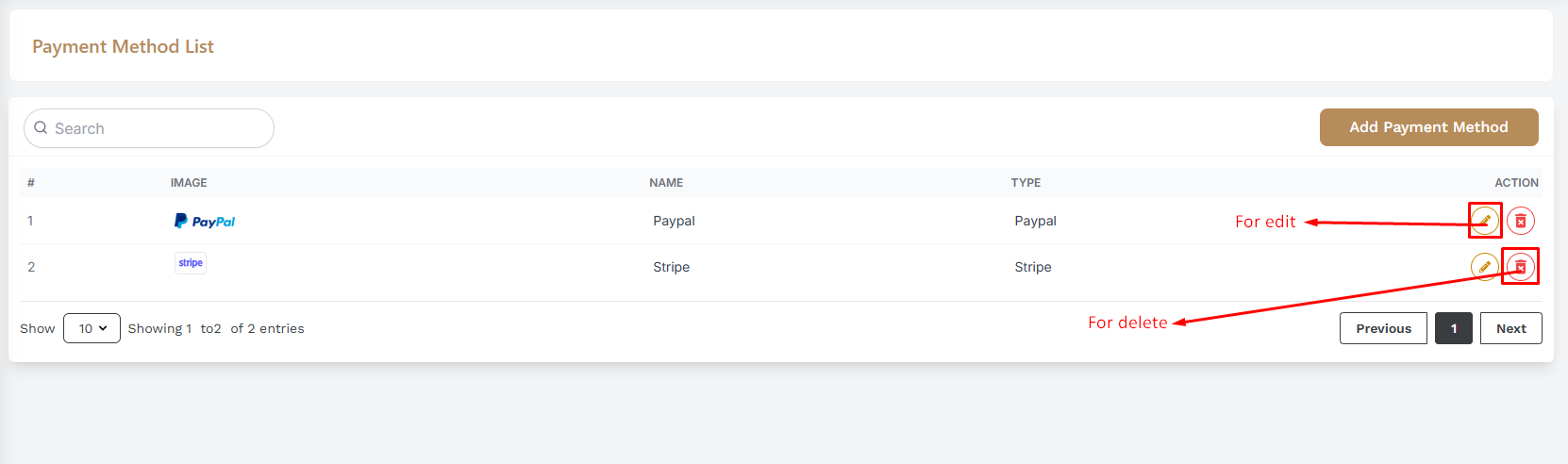 Payment List