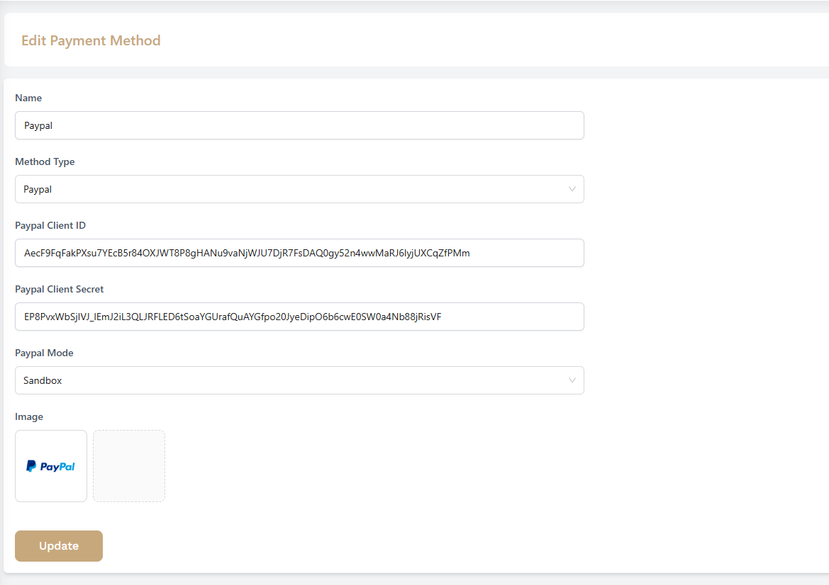 Delete Payment Method